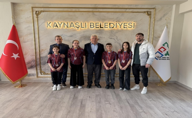 ŞAMPİYONLAR BAŞKAN EFTAL ALTUNDAL’I ZİYARET ETTİ